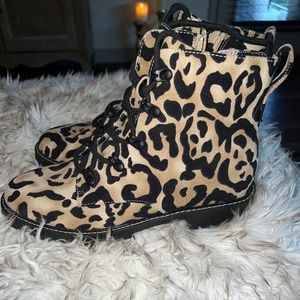 Band of Gypsies Payton Leopard Combat Boots